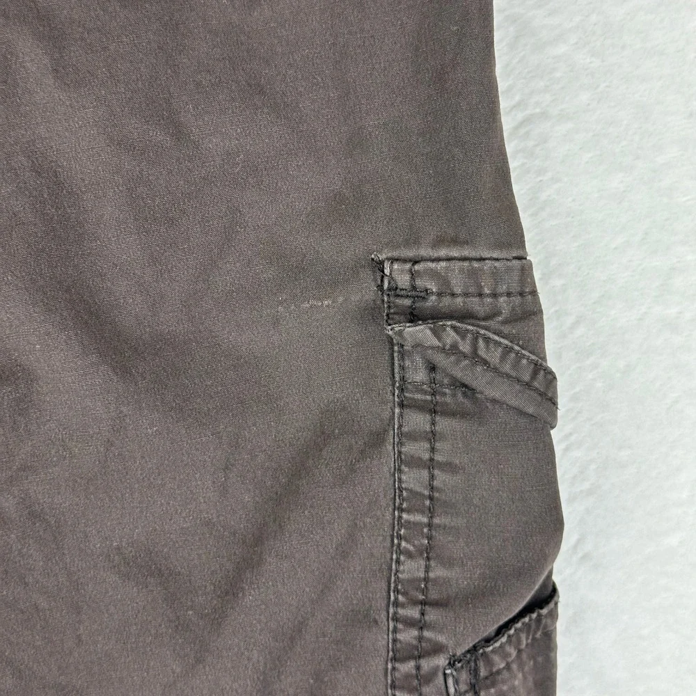 Style & Co‎ Cargo Pants Womens 10P Petite Brown Straight Leg Utility Cotton